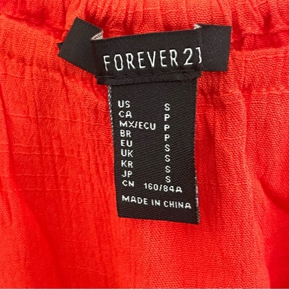 forever 21 frilly bright red tank top​​​​​​ - Picture 3 of 3